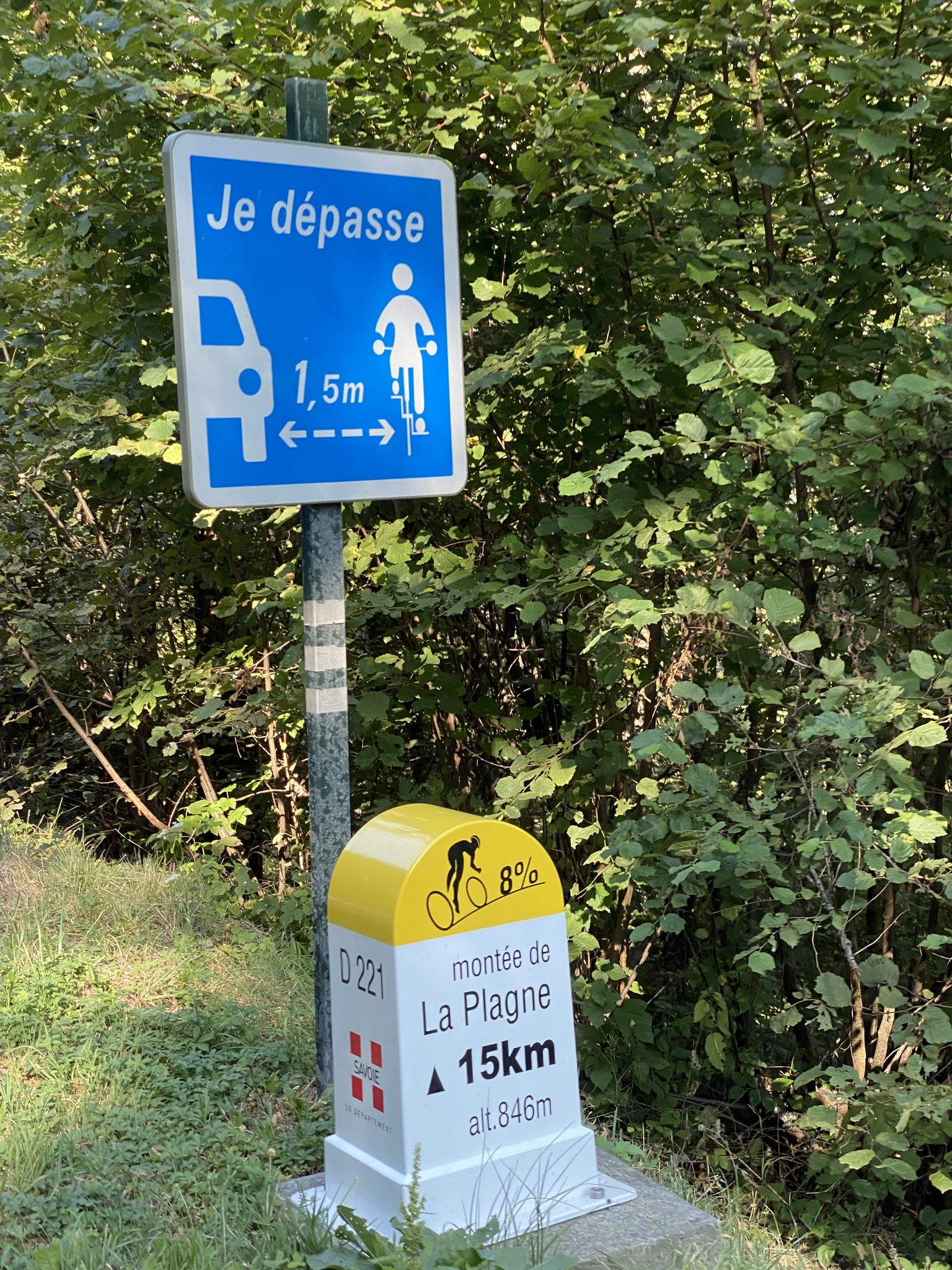 Montée de la Plagne à 15km de l'arrivée Montée de la Plagne à 15km de l'arrivée